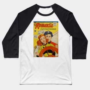 Vintage "Romantic Adventures" Cover Baseball T-Shirt